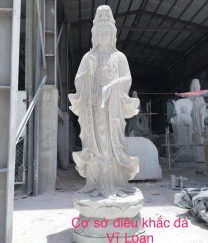 Tượng Phật Quan Âm bằng đá