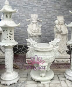 Alternative view of Đèn đá cẩm thạch trắng