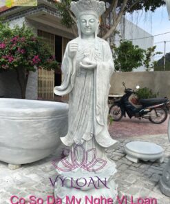 Tượng Địa Tạng bồ tát đá cẩm thạch