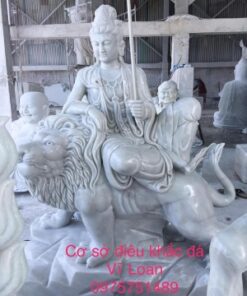 Tượng Văn Thù Phổ Hiền bằng đá