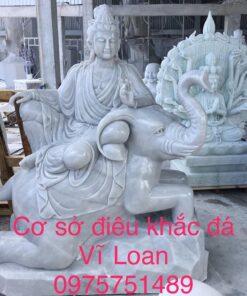 Alternative view of Tượng Văn Thù Phổ Hiền bằng đá