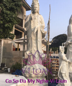 Alternative view of Tượng Quan Âm đá cẩm thạch