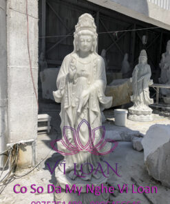 Alternative view of tượng quan âm cẩm thạch