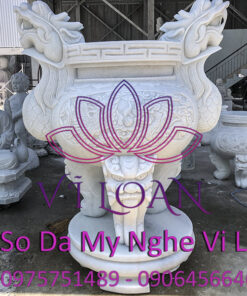 Lư hương đá cẩm tròn