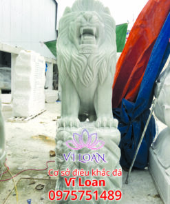 Alternative view of Tượng sư tử đá cẩm thạch
