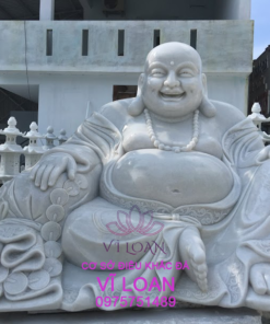 tượng phật di lặc cười đá cẩm