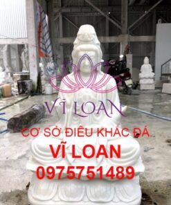 Tượng quan âm đá cẩm thạch đẹp