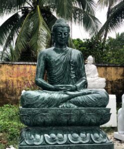 Alternative view of TƯỢNG THÍCH CA BẰNG ĐÁ XANH